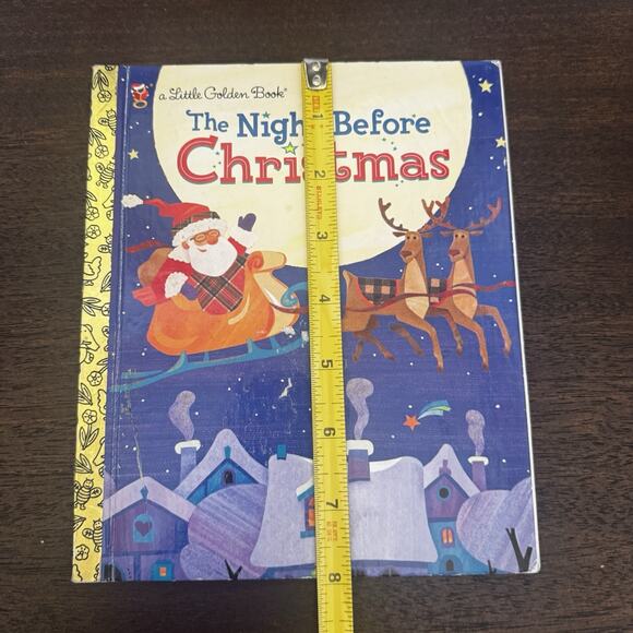 A Little Golden Book The Night Before Christmas Santa Children's Book 2001 VTG - Picture 9 of 10